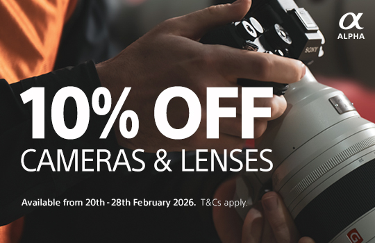 10% Off Selected Cameras and Lenses