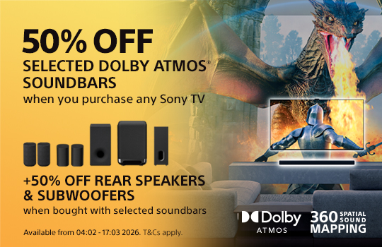 50% Off Dolby Atmos Soundbars