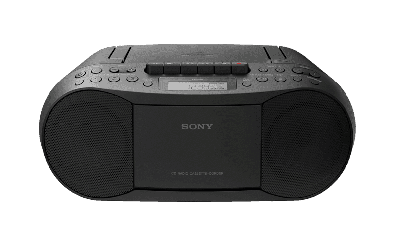 Sony CFDS70B CD/Cassette Boombox with Radio