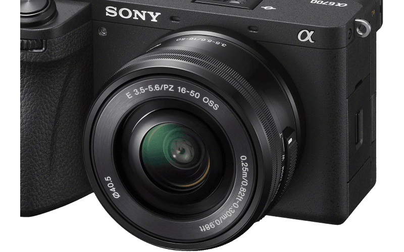 Sony Alpha 6700 with 16-50mm lens  APS-C mirrorless camera (AI powered  autofocus, 5-axis image stabilization)