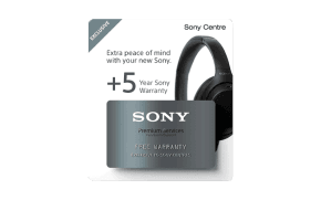 Sony Headphone 5 Year Extended Warranty * * * Warranty Must Be Registered * * * -You must contact the store after delivery with your serial number in order to activate the warranty.